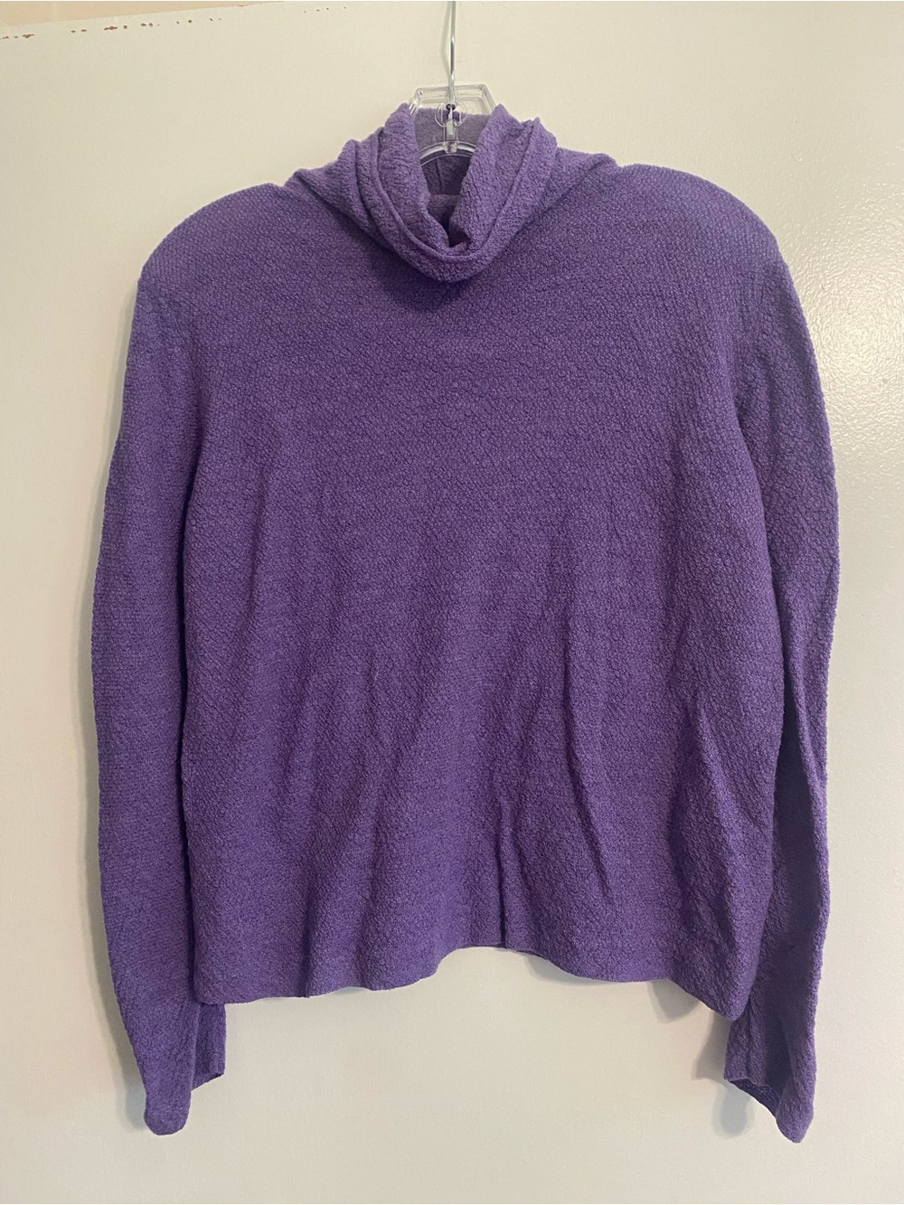 💜Free Shipping💜 Eileen Fisher Purple Italian Yarn Wool Sweater- Size M